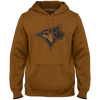Toronto Blue Jays Bird Head Twill Logo Hoodie - Dune