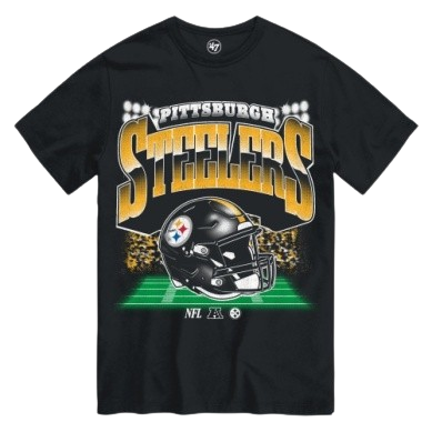 Pittsburgh Steelers Blind Side '47 Brand T-Shirt - Black