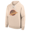 Vancouver Canucks Vintage Lace Hoodie Skate Logo - Cream