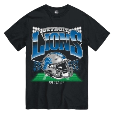 Detroit Lions Blind Side '47 Brand T-Shirt - Black