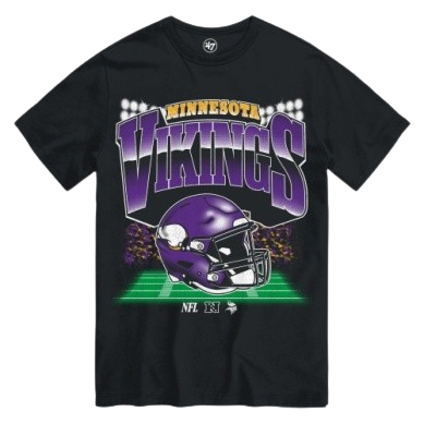 Minnesota Vikings Blind Side '47 Brand T-Shirt - Black
