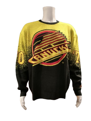 Vancouver Canucks Skate Logo Gradient Sweater