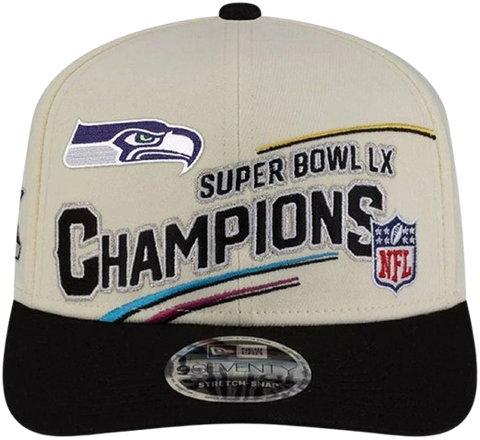 Seattle Seahawks Super Bowl Championship New Era 9SEVENTY Stretch-Snapback - Beige
