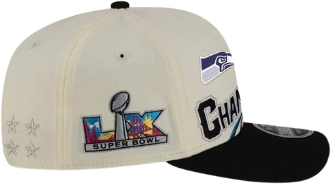Seattle Seahawks Super Bowl Championship New Era 9SEVENTY Stretch-Snapback - Beige