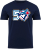 Toronto Blue Jays 50th Anniversary Bulletin T-Shirt - Navy