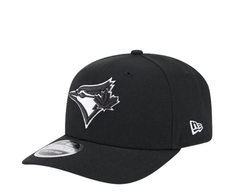 Blue Jays New Era 9SEVENTY Stretch-Snapback - Black & White