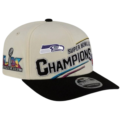 Seattle Seahawks Super Bowl Championship New Era 9SEVENTY Stretch-Snapback - Beige
