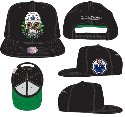 Edmonton Oilers  Mitchell & Ness SKULL hat