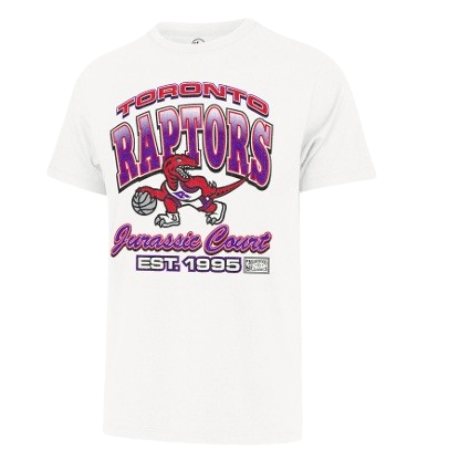 Toronto Raptors Bounce Arch '47 Brand T-Shirt - White