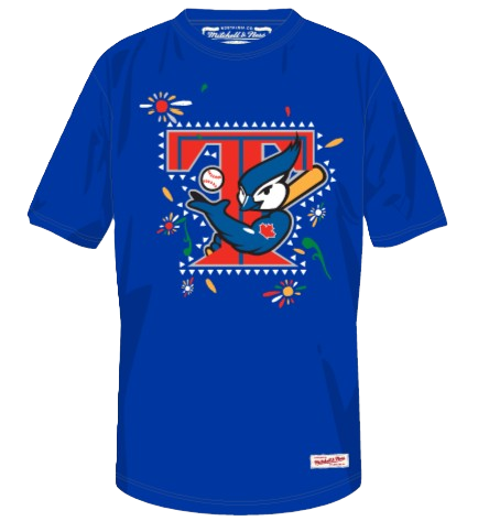 Toronto Blue Jays Day of the Dead Jay with Bat logo tee