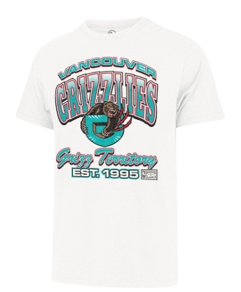 Vancouver Grizzlies Bounce Arch '47 Brand T-Shirt - White