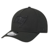 Tampa Bay Buccaneers M-Crown 9FORTY Adjustable One Size Hat - Black on Black