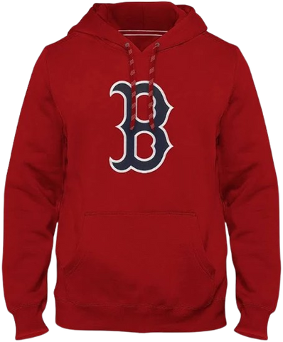 Boston Red Sox Twill Logo Hoodie - Red