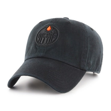 Edmonton Oilers 47 Clean Up Hat - Black