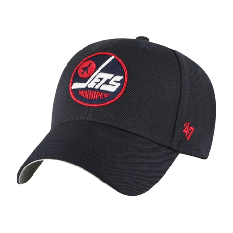 Winnipeg Jets 47 MVP Hat Vintage Logo - Navy