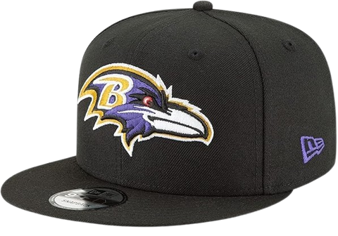 Baltimore Ravens New Era 9FIFTY Team Colour Adjustable Snapback Hat One Size