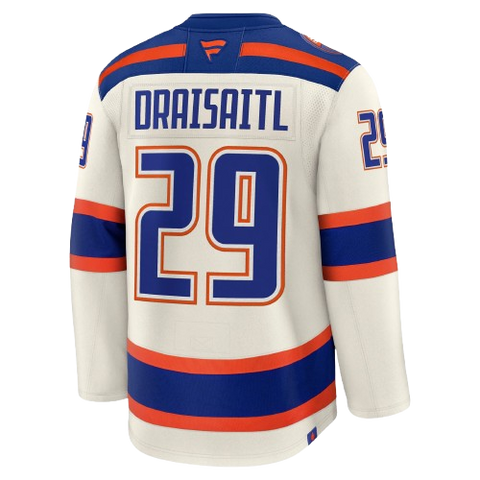 Leon Draisaitl Edmonton Oilers Fanatics Premium Jersey Alternate - Cream