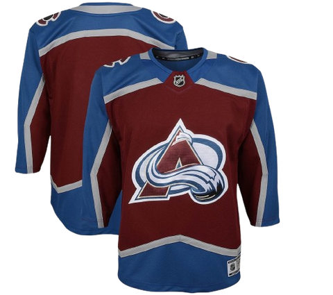Youth Fit Colorado Avalanche Blank Home Jersey - Burgundy