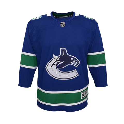 Youth Fit Vancouver Canucks Blank Home Jersey - Blue