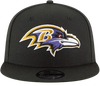 Baltimore Ravens New Era 9FIFTY Team Colour Adjustable Snapback Hat One Size