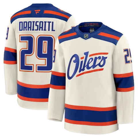 Leon Draisaitl Edmonton Oilers Fanatics Premium Jersey Alternate - Cream