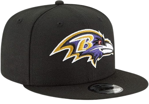 Baltimore Ravens New Era 9FIFTY Team Colour Adjustable Snapback Hat One Size