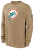 Miami Dolphins Vintage Logo Nike Pullover Sweatshirt - Tan