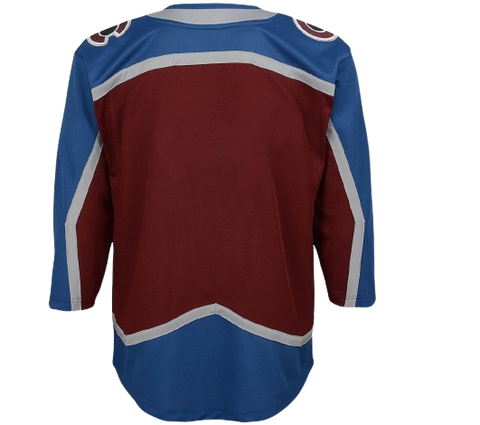 Youth Fit Colorado Avalanche Blank Home Jersey - Burgundy