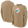 Miami Dolphins Vintage Logo Nike Pullover Sweatshirt - Tan