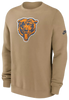 Chicago Bears Vintage Logo Nike Pullover Sweatshirt - Tan