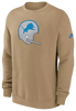Detroit Lions Vintage Logo Nike Pullover Sweatshirt - Tan