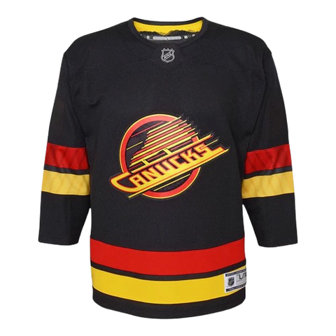 Youth Fit Vancouver Canucks Alternate Skate Jersey - Black