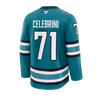 Macklin Celebrini Fanatics Premium Home Jersey - Teal
