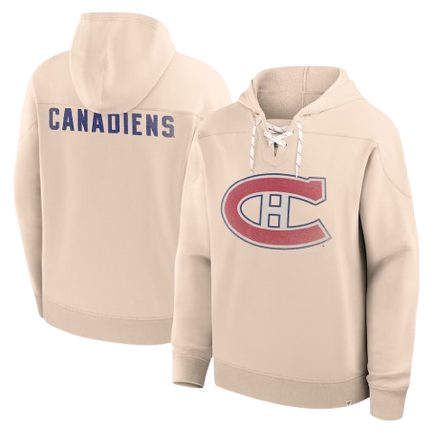 Montreal Canadiens Vintage Lace Hoodie - Cream