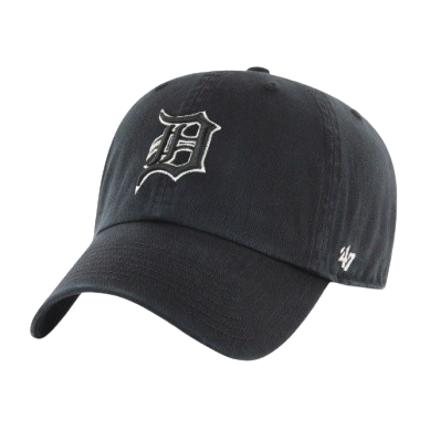Detroit Tigers 47 Clean Up Hat - Black