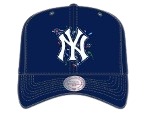 New York Yankees Mitchell & Ness Day of the Dead Pro Crown Snapback - Navy
