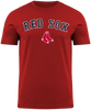 Boston Red Sox Wordmark Twill applique T-Shirt - Red