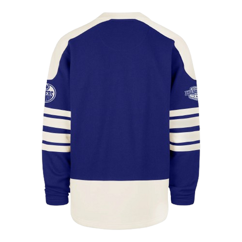 Edmonton Oilers Lace-Up Crewneck Sweatshirt