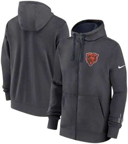 Chicago Bears Nike Primetime Club Full-Zip Hoodie