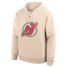 New Jersey Devils Vintage Lace Hoodie - Cream