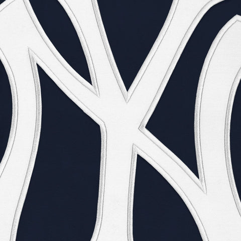 New York Yankees Twill Logo Hoodie - Navy