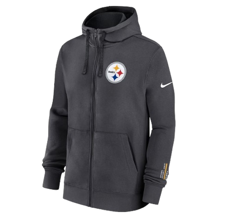 Pittsburgh Steelers Nike Primetime Club Full-Zip Hoodie