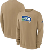 Seattle Seahawks Vintage Logo Nike Pullover Sweatshirt - Tan